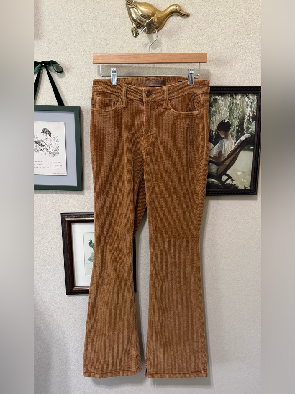 JUDY BLUE | Brown Caramel Corduroy Boot Cut Pants Size 5/27